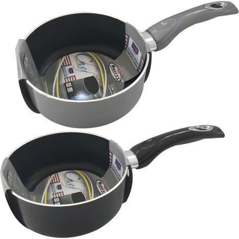 MAURY'S CHEF INDUCTION CASSERUOLA CON MANICO E FONDO IN TECNOLOGIA XYLAN 16 CM