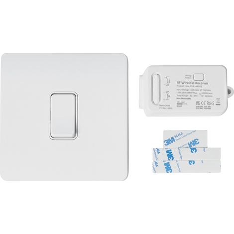 Litecraft Kinetic Light Switch & Wireless Reciever Kit - White (1/5)