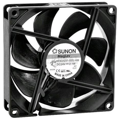 Sunon MF92252V11000UA99 Ventola assiale 24 V/DC 87.47 m³/h (L x L x A) 92 x 92 x 25 mm