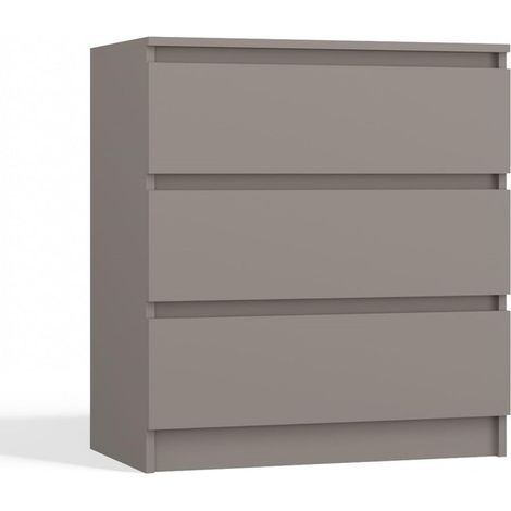 Cassettiera: 3 cassetti, Argilla, 40 x 75 x 70cm (1/5)