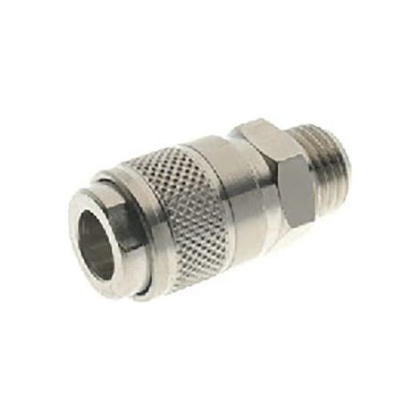 Coupleur d'air RS PRO, Filetage vers Femelle G 1/8 Mâle 1/8pouces en Laiton ( Prix pour Sachet de 2 ) (1/2)