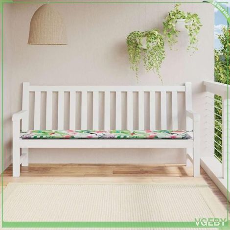 361203 Coussin de banc de jardin multicolore 200x50x4 cm tissu (1/5)