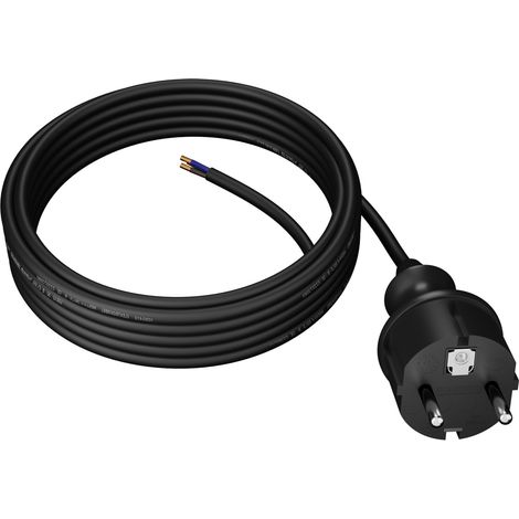 Cavo di alimentazione in gomma con spina dritta 5 m 3x1 mm² 16 A IP44 H07RN-F (1/5)