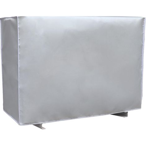 Housse imperméable pour climatiseur extérieur, protection contre la poussière, la neige, les UV et la pluie, en polyester argenté, 86 x 32 x 56 cm
