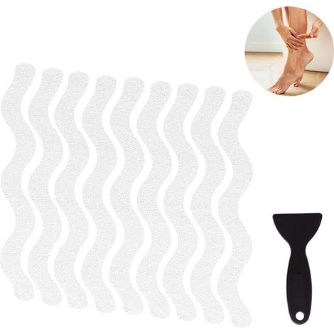 24 almohadillas antideslizantes, tiras antideslizantes para adhesivos de ducha, antideslizantes para bañera, pegatinas transparentes y antideslizantes para escaleras y suelo de bañera.