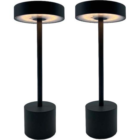 Juego de 2 lámparas de mesa inalámbricas H30CM ROBY