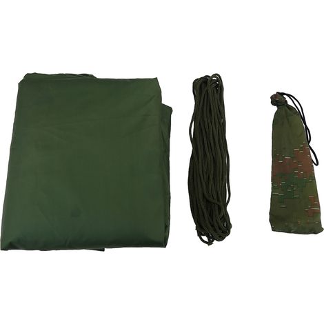 Bâche de protection contre la pluie, portable, légère et imperméable, pour tente ou abri (vert) (1/5)