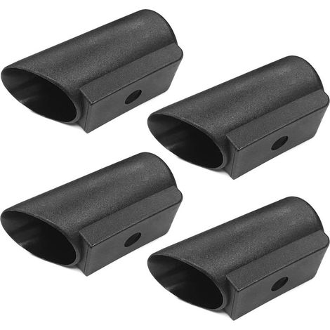 tappi terminali avvolgenti per sedia a slitta, per tubo tondo, neri, diametro 40 mm (1/3)