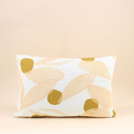 Coussin matelassé motifs feuillage 40x60cm (1/5)