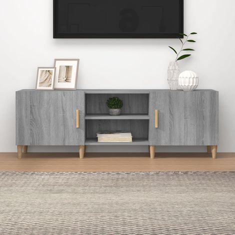 Meuble TV Sonoma gris 150x30x50 cm Bois d'ingénierie (1/5)