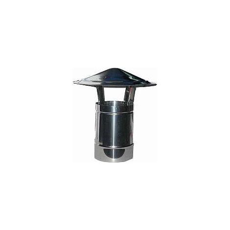 ALA Terminale Parapioggia Inox 20 Acciaio Inox Aisi 316L Finitura Lucida Cappello Modello Cinese Fisso colore Acciaio (1/2)