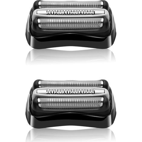 Pack of 2 replacement shaver heads for Series 3 32B compatible with Braun S3 3040s 3000s 3050cc 3010s 3070cc 3080s 3090s 310s 3020s 330s 370cc-4 380s-4 (1/5)