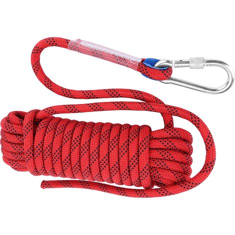 Cordon de parachute robuste en paracorde de 12 mm (rouge - 10 m) (1/5)