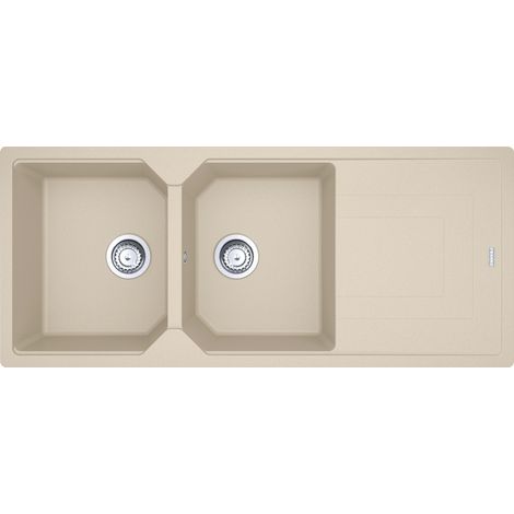 Franke UBG 621-116 Lavello da Incasso Fragranite 2 Vasche con Gocciolatoio Reversibile 116 x 50 cm Avena Serie Urban (1/2)