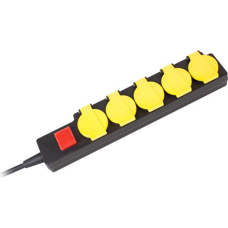Rallonge de jardin, 5 prises, 3 m (1/3)