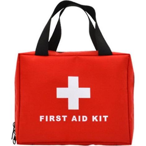 Trousse de premiers secours premium pour voiture, voyage, maison, travail, camping, randonnée - 2 pièces rouges (1/4)