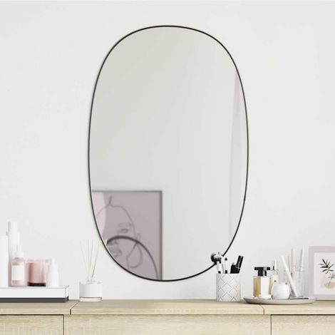 vidaXL Wall Mirror Black 70x45 cm (1/5)
