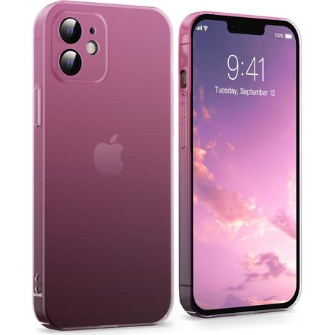 FUNDA RÍGIDA PARA APPLE IPHONE 14 PRO ROSA-GRIS OMBRE + COLGANTE (1/5)
