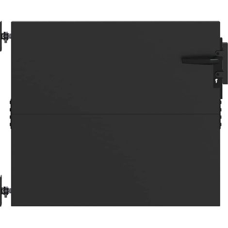 Maison Exclusive - Gartentor Schwarz 85 x 100 cm Pulverbeschichte