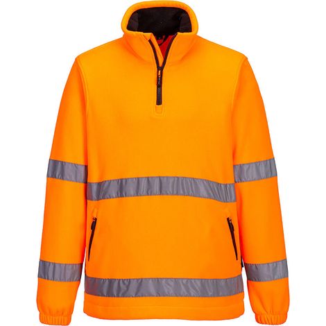 Portwest Warnschutz 1/2 Zip Fleece Orange XXL