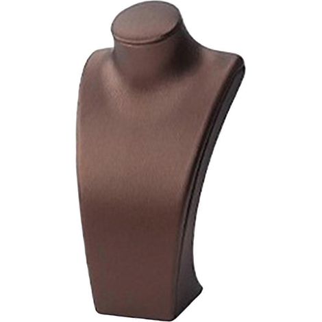 Présentoir buste pour colliers porte-bijoux décoratif et élégant - 105 cm x 65 cm x 20 cm - Marron (1/5)
