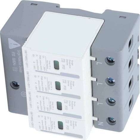 BERM Überspannungsschutzgeräte Hausableiter 4P 40KA SPD 2-stufig BEMLY40 220V/380V (1/5)