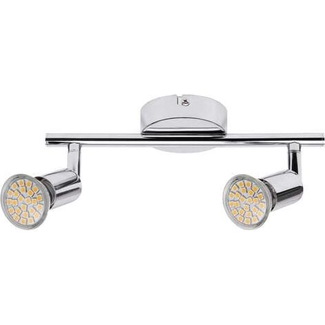 Spot mur/plafond chrome GU10x2 50W Norton LED Rabalux