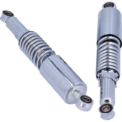 Paar 12,5-Zoll-Stoßdämpfer aus Edelstahl für Motorräder, passend für 125-cm³-, 150-cm³- und 200-cm³-Motorräder, Federungssatz (1/5)