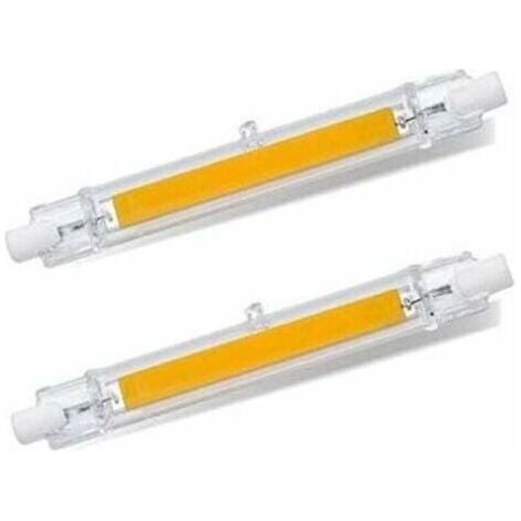 Ampoule R7S LED 118mm Blanc Froid 6000K, 1200LM, R7S 13W COB LED Équivalent Halogène R7S J118 100W 120W, 360 Degrés, Non-dimmable, LED R7S 118mm Slim pour Plafonnier/Lampadaire, lot de 2 (1/4)