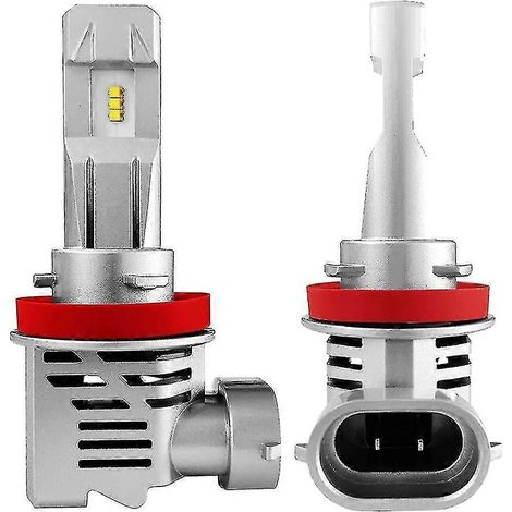 Ampoules LED pour phares H11, H8, H9 et H16, 12 000 lm par lot, blanc froid 6 500 K, sans fil (1/5)