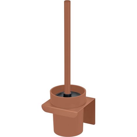 Scopino Wc a muro bagno terracotta in acciaio senza fori Rea (1/4)
