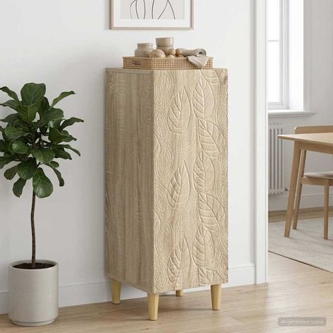 vidaXL Buffet Chêne Sonoma 33 x 34,5 x 90 cm Bois d'ingénierie (1/5)