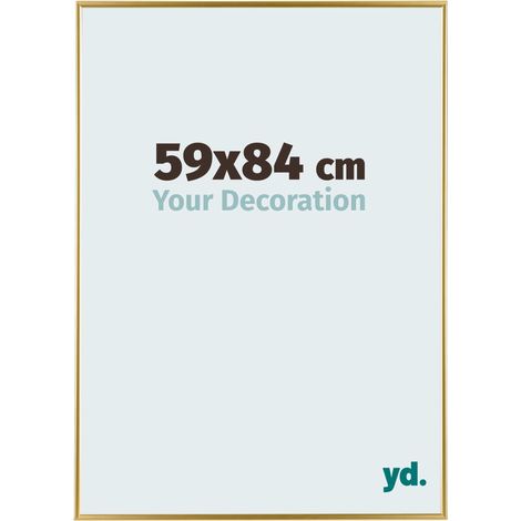 yd. - Cadre photo 59x84 - Or - Plastique - Evry