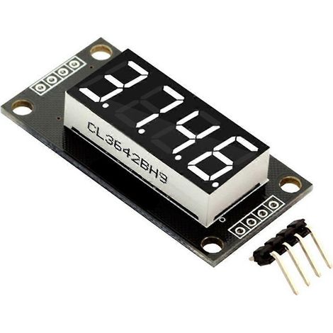 TM1637 7-Segment-LED-Modul, Dezimalanzeige, weiß (1/5)