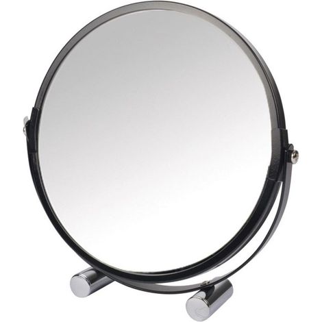 Miroir à Poser Grossissant "Vitamine II" 17cm Noir