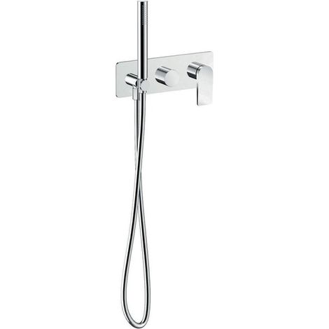 Façade douche/bain douche 2 sorties chromé - CRISTINA ONDYNA BA60251