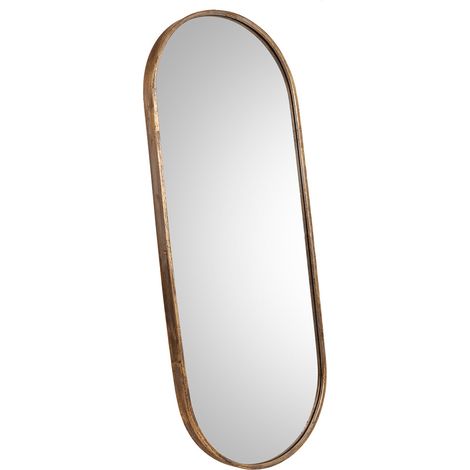 Espejo de metal dorado 46x4x112.5