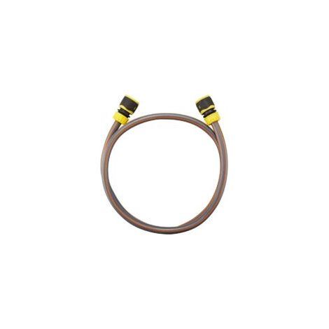 Kit de conexión de tuberías de PVC de 4 capas Crezuo de 1,5 m + 2 conectores rápidos de 1,27 cm para riego de jardines.