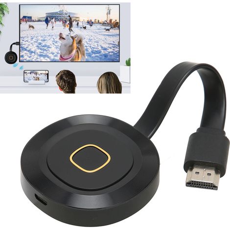 Adaptateur d'Affichage Sans Fil HDMI 5G WiFi, Récepteur Multimedia Supportant DLNA Miracast Airplay (1/5)