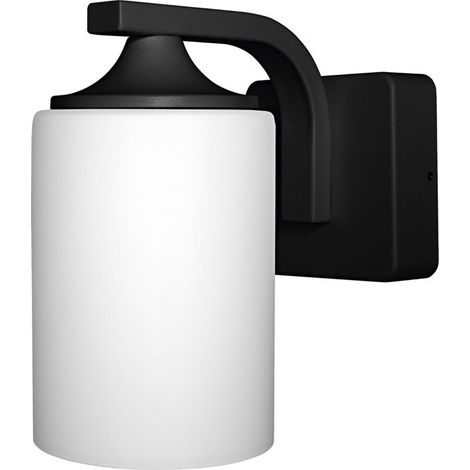 Applique extérieure cylindrique E27 4058075392663 – Aluminium noir – IP43 – Compatible ampoules Smart+ – Dimensions 210x118x212mm – Y788542 (1/5)