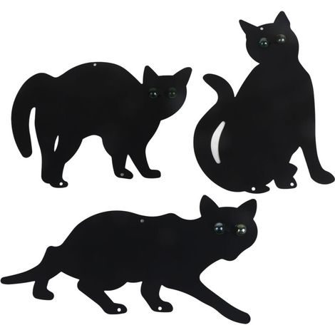 3 x Mental Scarers Cats Stop Pest Control Get Rid Pests Garden Scarer