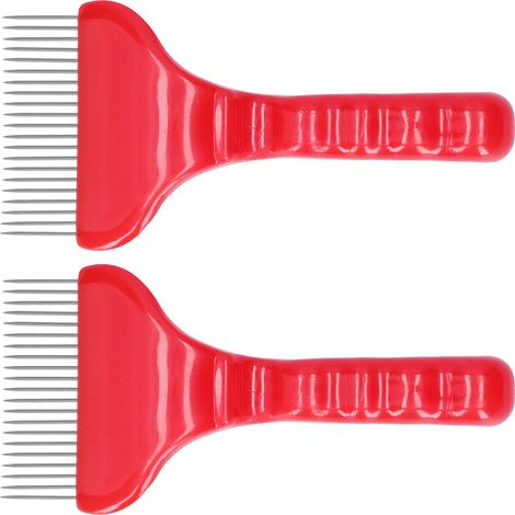 Forchetta disopercolatrice a 21 denti – raschietto per miele – acciaio inossidabile – portatile – apicoltura