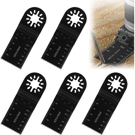 5-Piece Oscillating Saw Blade Set, Multi-Tool Saw Blade Accessories Kit, Multi-Tool Blade (1/5)