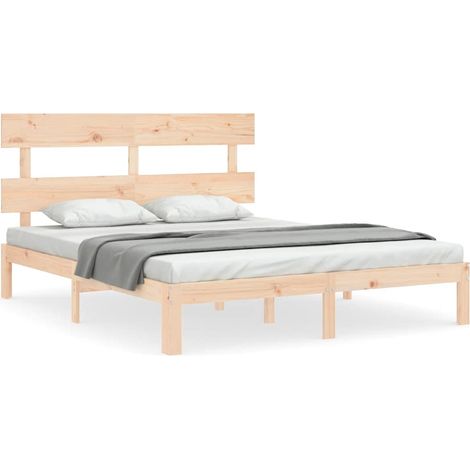 Maison Exclusive - Estructura de cama de matrimonio con cabecero (1/5)