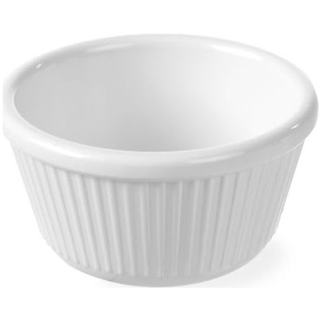 Mini bol/ramekin en mélamine pour le service et la présentation, 100 ml, à l’unité, ⌀85x(H)45 mm, blanc