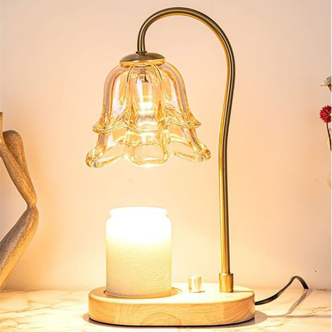 Scaldacandele elettrico a intensità regolabile con timer per casa, ufficio, camera da letto, soggiorno, idea regalo (senza timer, A) (1/5)