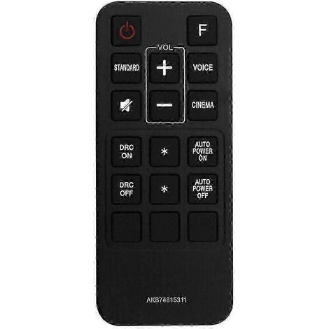 Télécommande de remplacement AKB74815311 compatible avec les barres de son LG LAS260B, LAS160B, LAS454B et 45A1-D (1/5)