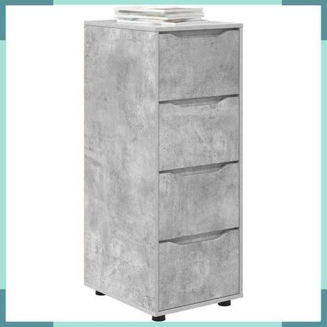 888900 Armoire de rangement Gris béton 40 x 48 x 105 cm (1/5)