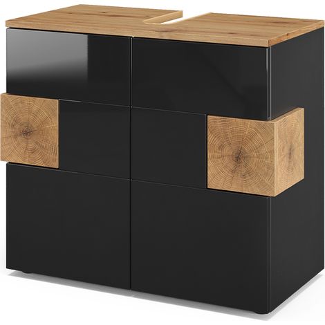 Meuble sous vasque simple Eden, Anthracite, 73.1 x 64 cm, Vicco