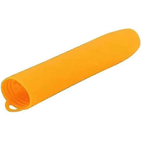 KINZON Un rouleau de tube d'pluchage de poireau en silicone jaune, robuste, sans odeur paisse, facile rouler, tube de presse-ail antidrapant, utilis (1/5)
